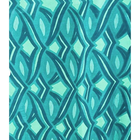 Rainbow Jo Dress Green Geo Print Boho Style Small - Picture 4 of 7